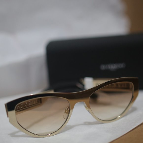NWT Givenchy Gold Golden Oval Sunglasses - Picture 5 of 10